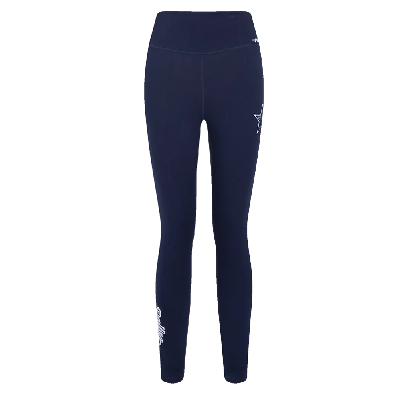 NFL DALLAS COWBOYS SCRIPT TAIL WOMEN'S HW JERSEY LEGGING (MIDNIGHT NAVY)