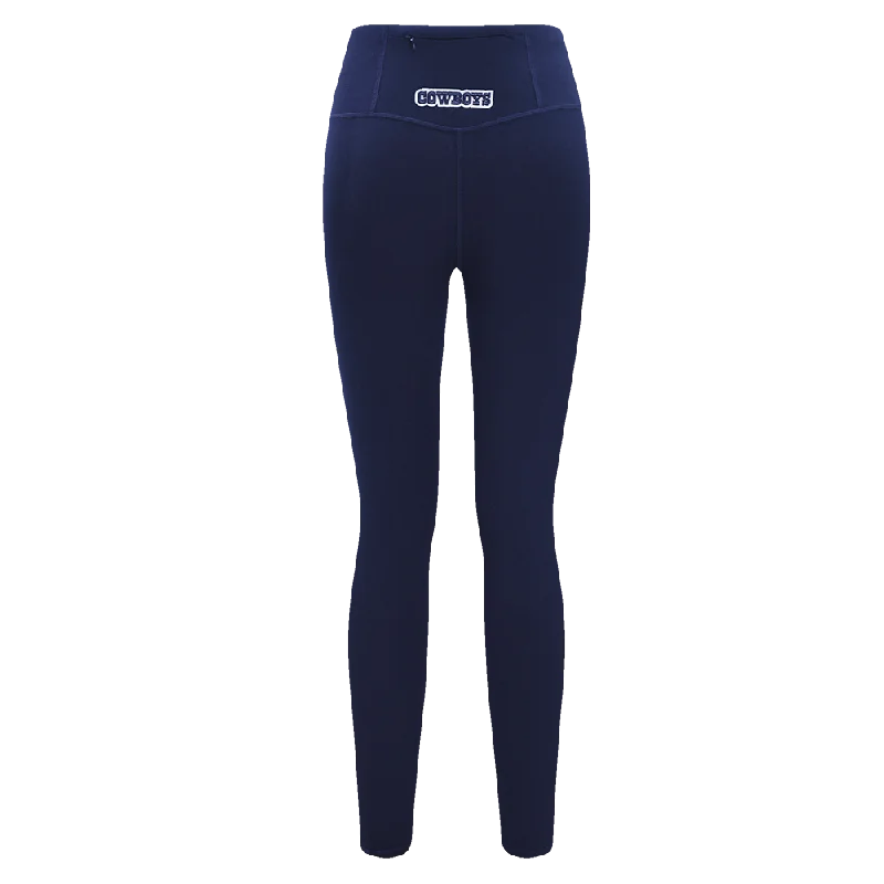 NFL DALLAS COWBOYS SCRIPT TAIL WOMEN'S HW JERSEY LEGGING (MIDNIGHT NAVY)