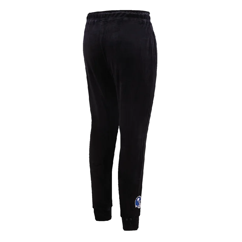 NFL NEW YORK GIANTS CLASSIC WOMEN'S VELOUR JOGGER (BLACK)