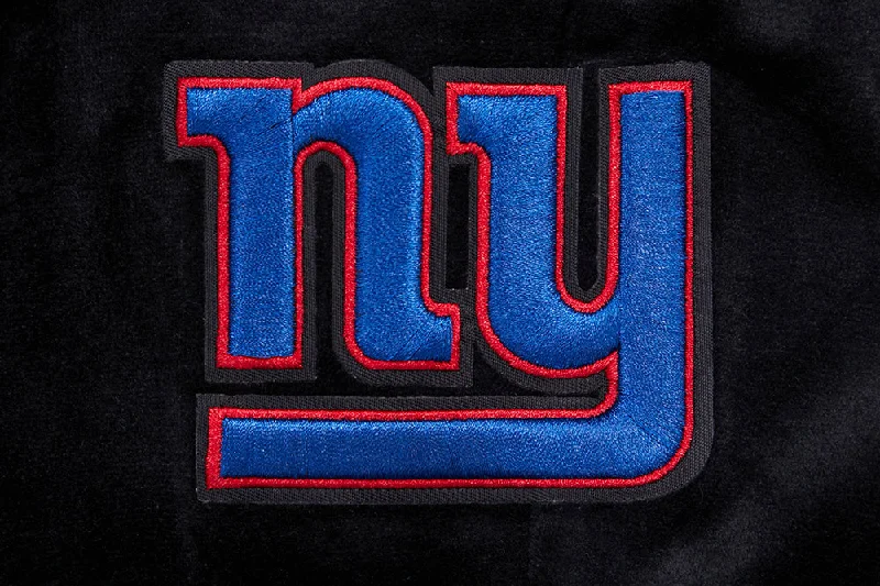 NFL NEW YORK GIANTS CLASSIC WOMEN'S VELOUR JOGGER (BLACK)