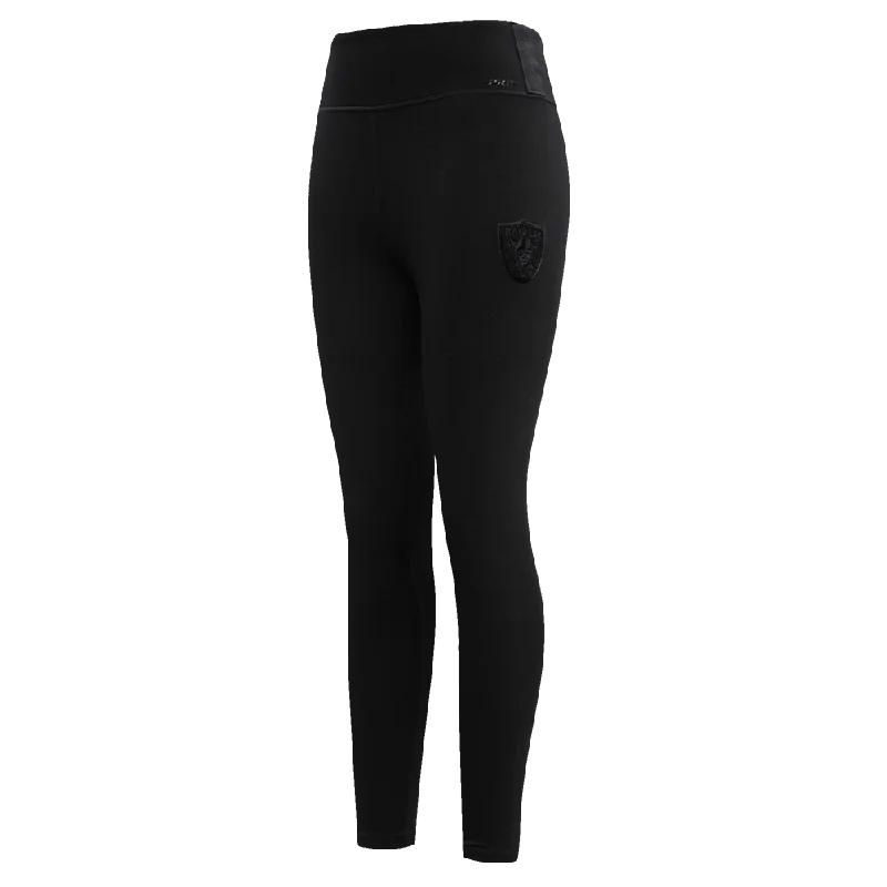 NFL LAS VEGAS RAIDERS TRIPLE BLACK WOMEN'S JERSEY LEGGING (TRIPLE BLACK WOMEN'S)