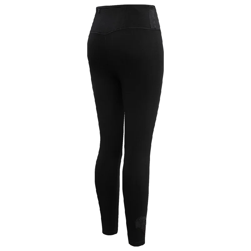 NFL LAS VEGAS RAIDERS TRIPLE BLACK WOMEN'S JERSEY LEGGING (TRIPLE BLACK WOMEN'S)