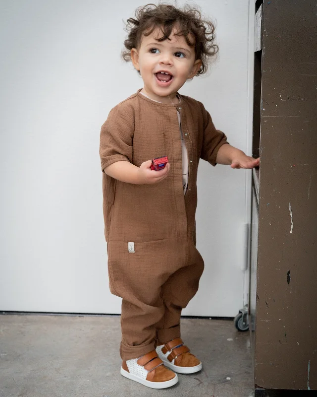 Bonnie And The Gang Frankie Chocolate Jumpsuit