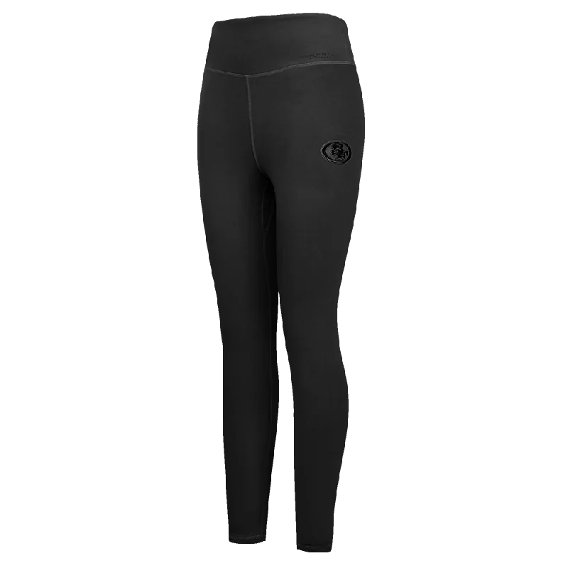 NFL SAN FRANCISCO 49ERS NEUTRAL WOMEN'S JERSEY LEGGING (BLACK)