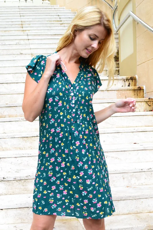 Green Harbour Floral Sun Dress Tunic