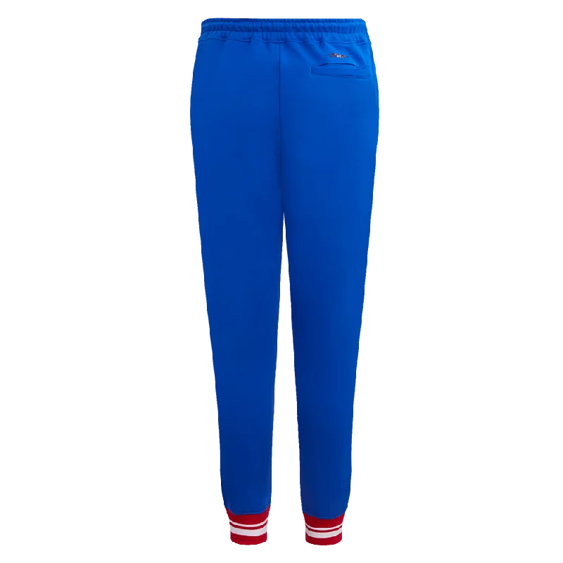 NHL MONTREAL CANADIENS RETRO CLASSIC WOMEN'S RIB SWEATPANT (ROYAL BLUE/RED)