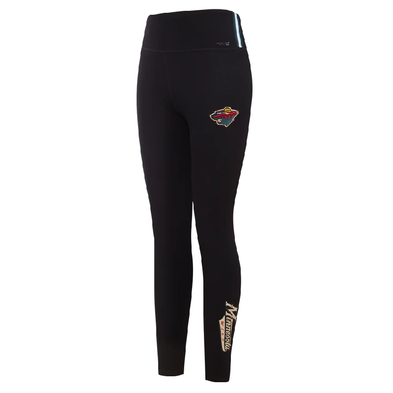 NHL MINNESOTA WILD CLASSIC WOMEN'S HW JERSEY LEGGING (BLACK)