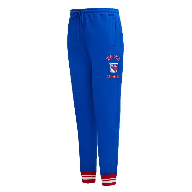 NHL NEW YORK RANGERS RETRO CLASSIC WOMEN'S RIB SWEATPANT (ROYAL BLUE/RED)