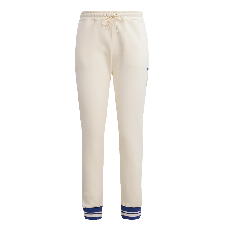 NHL TORONTO MAPLE LEAFS RETRO CLASSIC WOMEN'S RIB SWEATPANT (EGGSHELL/DODGER BLUE)