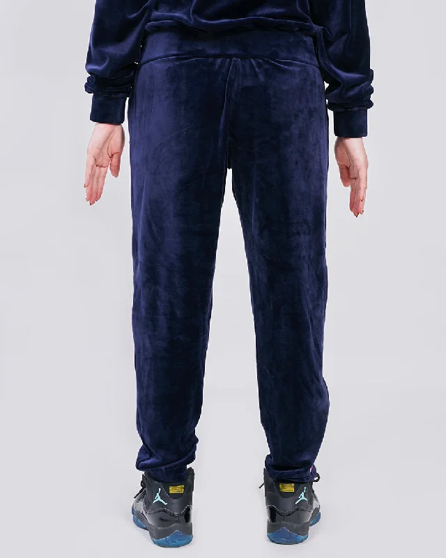 MLB ATLANTA BRAVES CLASSIC WOMEN'S VELOUR JOGGER (MIDNIGHT NAVY)