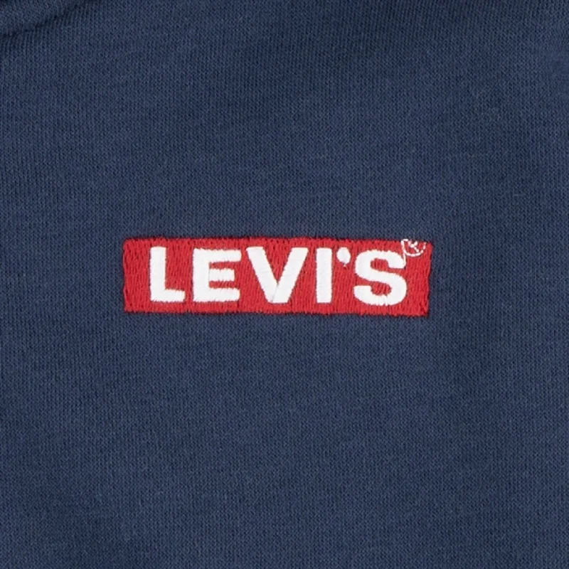 Levi's Box Tab Full Zip Hoodie Dress Blues