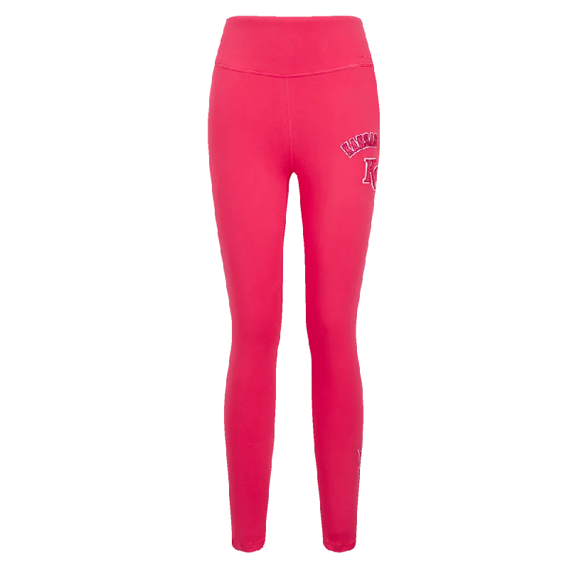 MLB KANSAS CITY ROYALS TRIPLE PINK WOMEN'S JERSEY LEGGING (BEETROOT PURPLE)