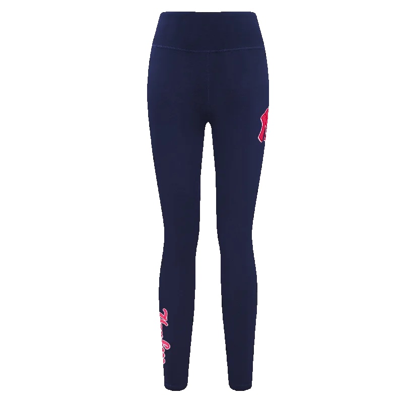 MLB NEW YORK YANKEES PINK CLOUD WOMEN'S JERSEY LEGGING (MIDNIGHT NAVY)