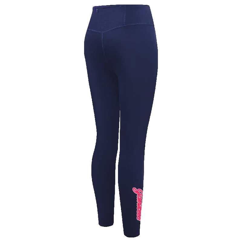 MLB NEW YORK YANKEES PINK CLOUD WOMEN'S JERSEY LEGGING (MIDNIGHT NAVY)