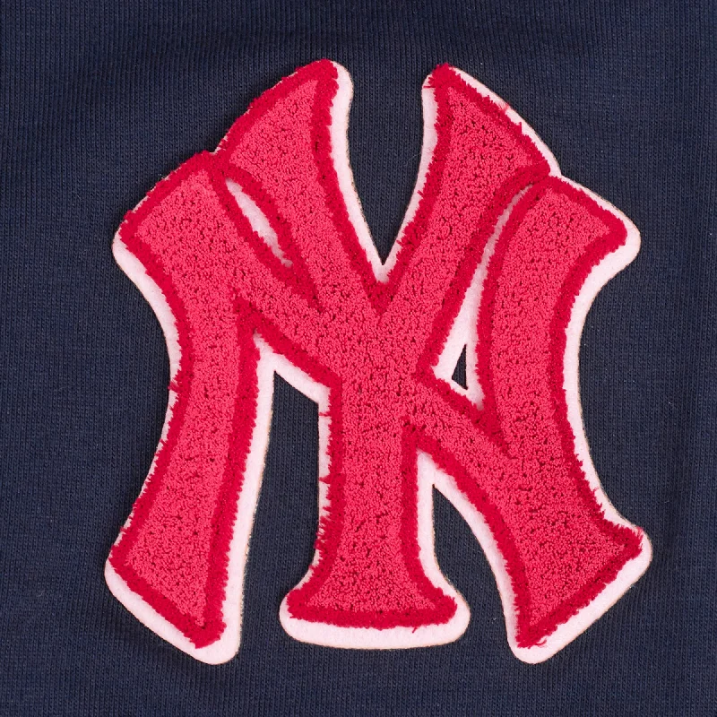 MLB NEW YORK YANKEES PINK CLOUD WOMEN'S JERSEY LEGGING (MIDNIGHT NAVY)