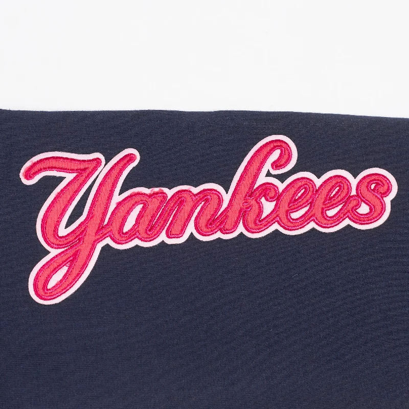 MLB NEW YORK YANKEES PINK CLOUD WOMEN'S JERSEY LEGGING (MIDNIGHT NAVY)