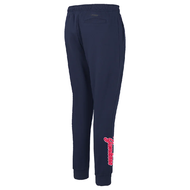 MLB NEW YORK YANKEES PINK CLOUD WOMEN'S  FLC SWEATPANT (MIDNIGHT NAVY)