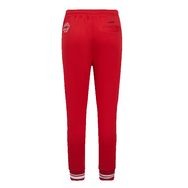 MLB PHILADELPHIA PHILLIES PRO PREP WOMEN'S RIB FLC SWEATPANT (RED)