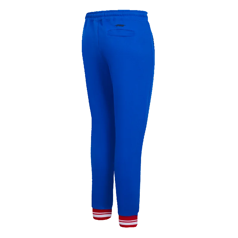 MLB PHILADELPHIA PHILLIES PRO PREP WOMEN'S RIB FLC SWEATPANT (ROYAL BLUE/RED)