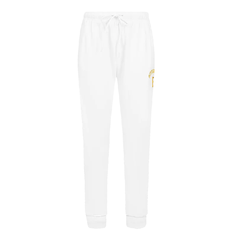 MLB PITTSBURG PIRATES CLASSIC WOMEN'S FLC SWEATPANT (WHITE)