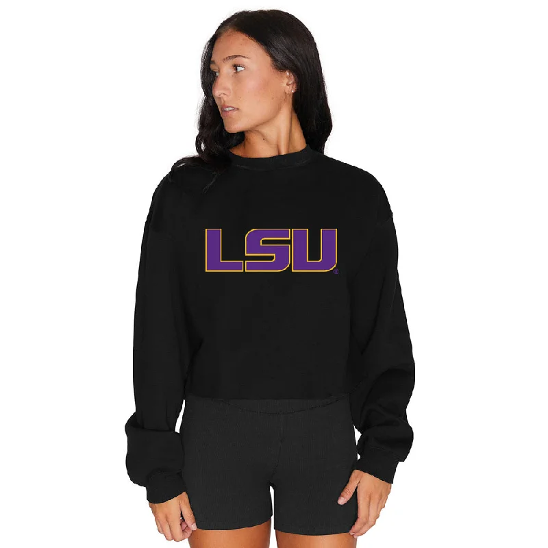 LSU Black Crewneck