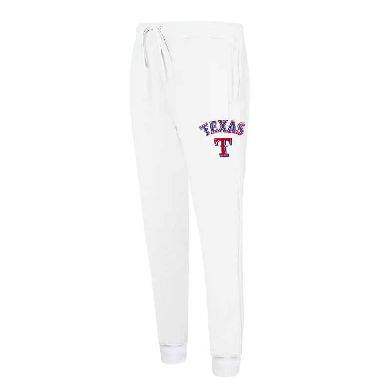 MLB TEXAS RANGERS CLASSIC WOMEN'S FLC SWEATPANT (WHITE)