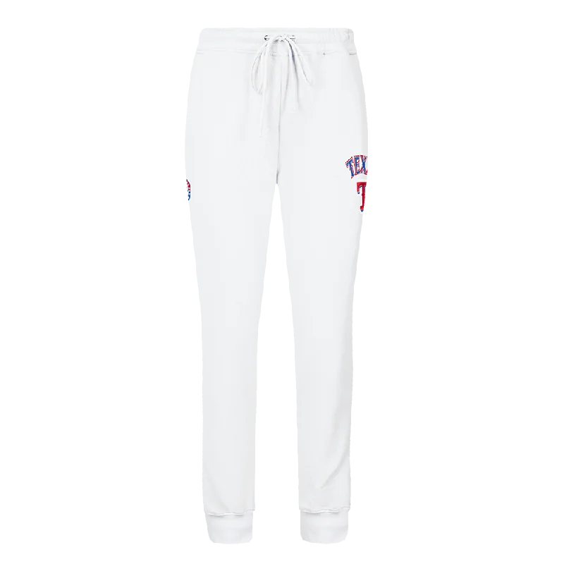 MLB TEXAS RANGERS CLASSIC WOMEN'S FLC SWEATPANT (WHITE)