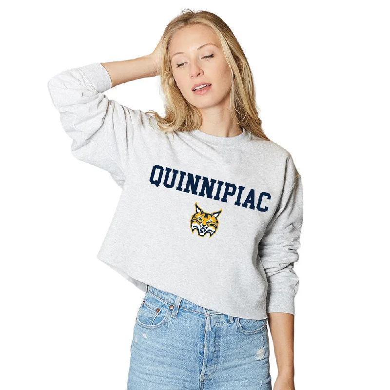 Quinnipiac Gray Crewneck