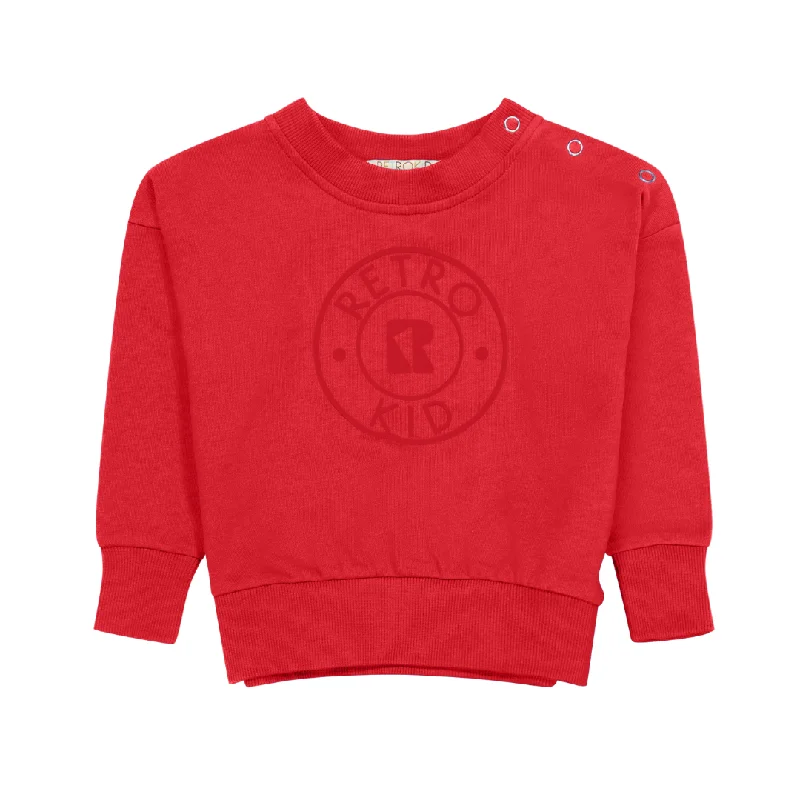 Retrokid Velour Stamped Scarlett Sweatshirt