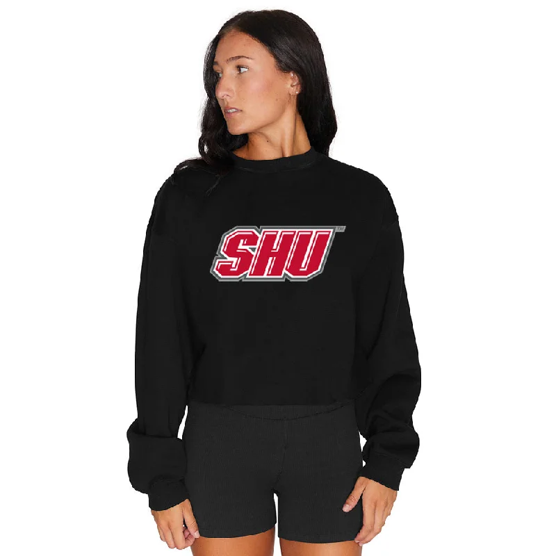 Sacred Heart Pioneers Black Crewneck