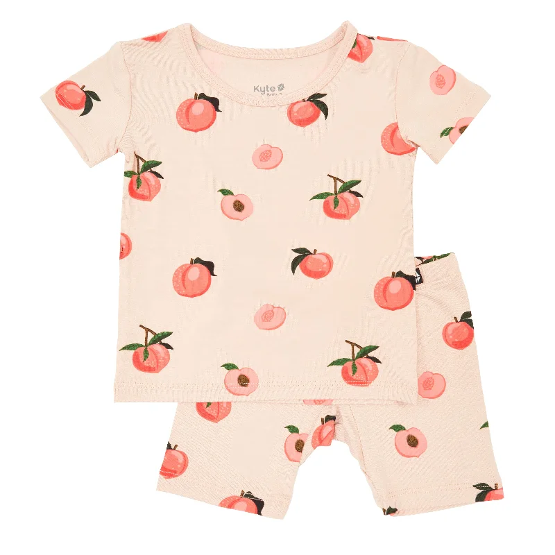 Short Sleeve Pajamas in Peach