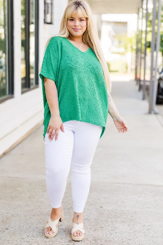 Take Care Of Me Dolman Tunic, Green