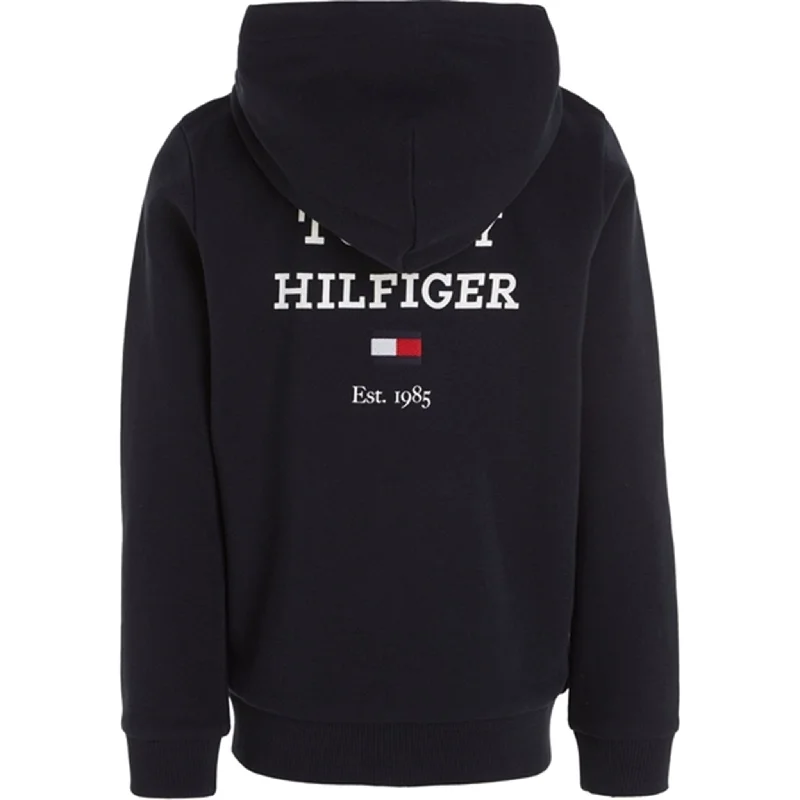 Tommy Hilfiger Th Logo Full Zip Hoodie Desert Sky