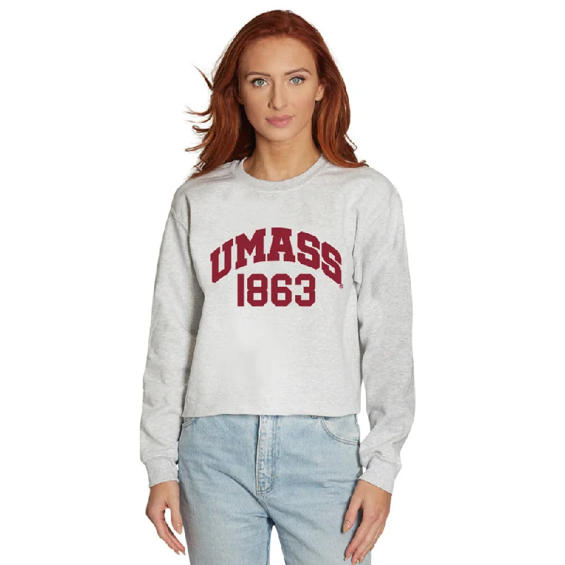 UMass Established Gray Crewneck