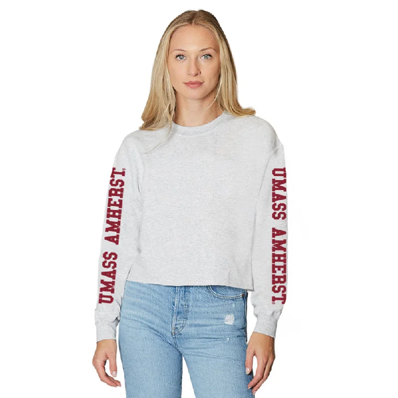 UMass Varsity Gray Crewneck