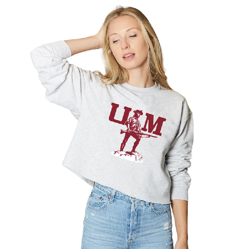 UMass Vintage Gray Crewneck