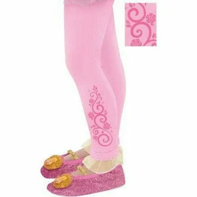 Disney Aurora Footless Tights w/Sparkle & Glitter