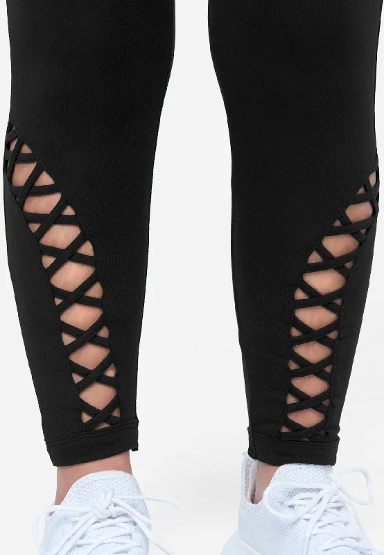 Lattice Ankle Detail Legging