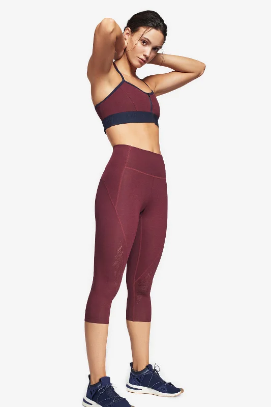 Scuba Ultra-Form Legging - Burgundy Marl