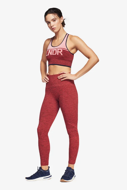 Blackout Legging - Coral Marl