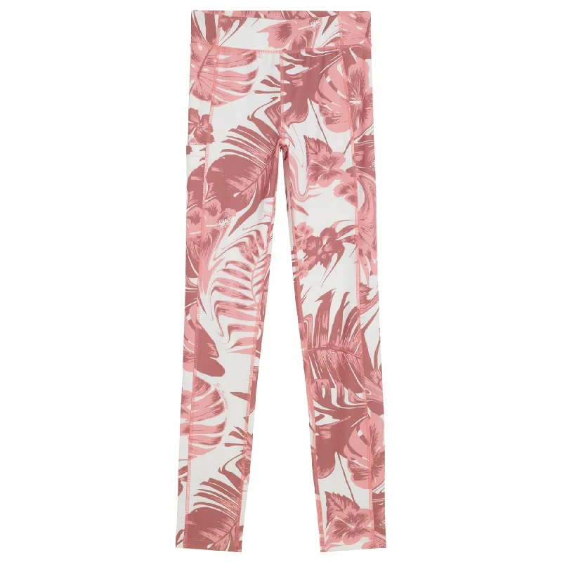 Womens Zena Print Tights Hibiscus Pink - 2022