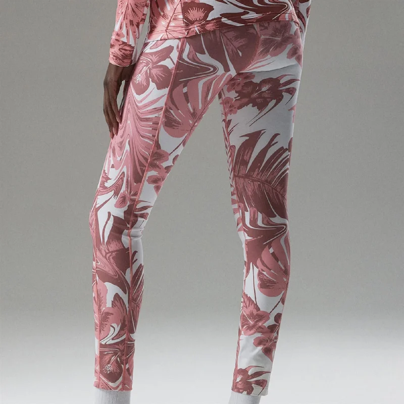 Womens Zena Print Tights Hibiscus Pink - 2022