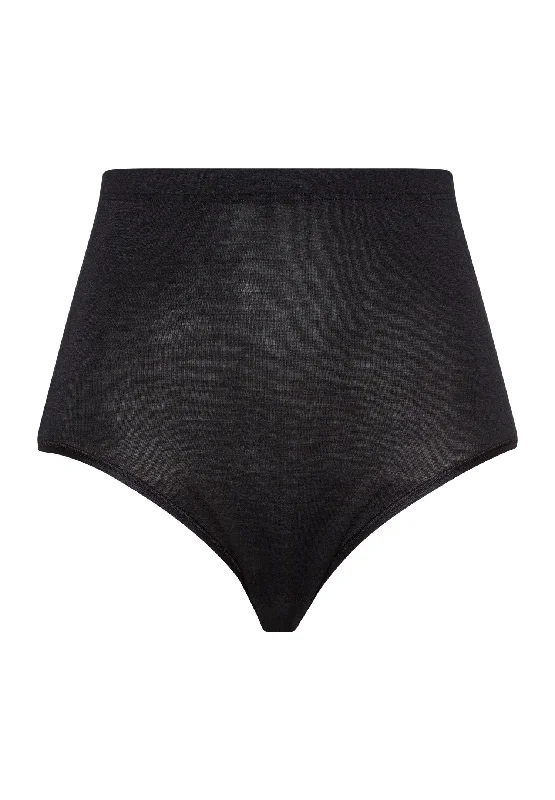 Woolen Silk W Full Brief | Black 71420-018