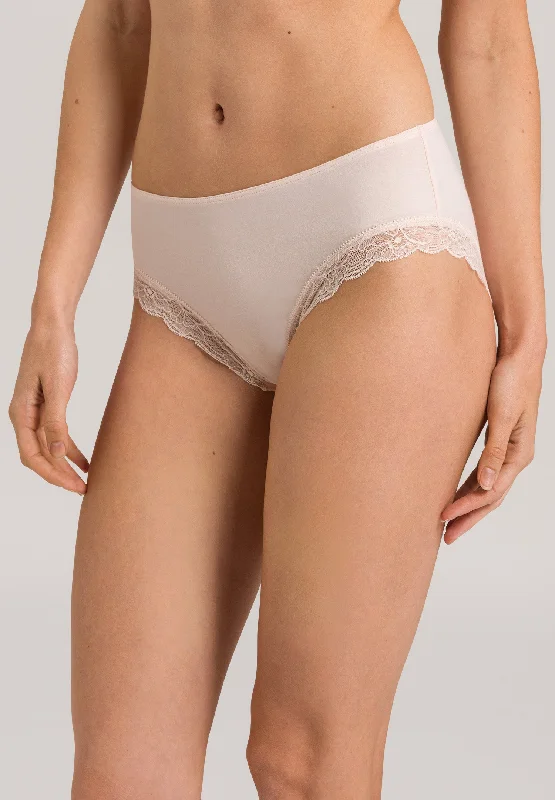 Cotton Lace Hi Cut Brief | Powder 72437-1381