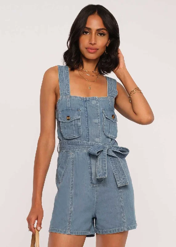 Brit Romper - Denim