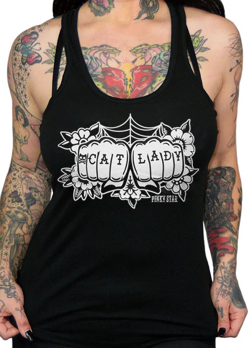 Cat lady Knuckles Tank