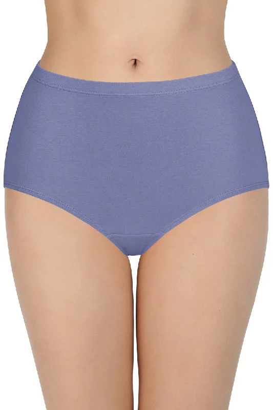 100% Cotton Full Brief Panty Pack (Pack of 3) - D022 - Solid