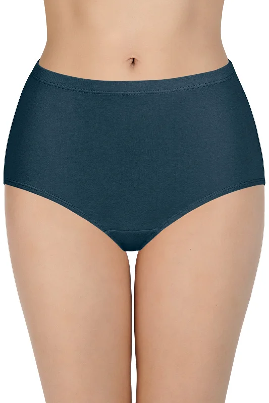 100% Cotton Full Brief Panty Pack (Pack of 3) - D023 - Solid