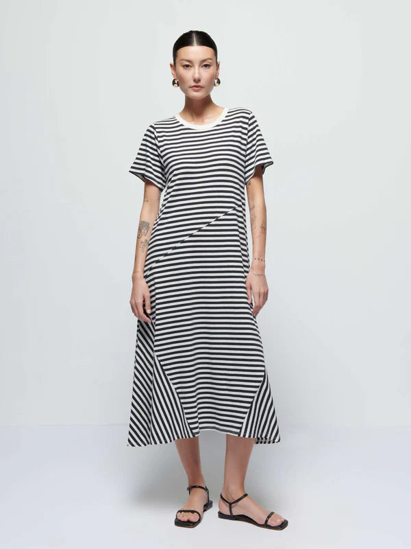 EILEEN STRIPE TSHIRT DRESS