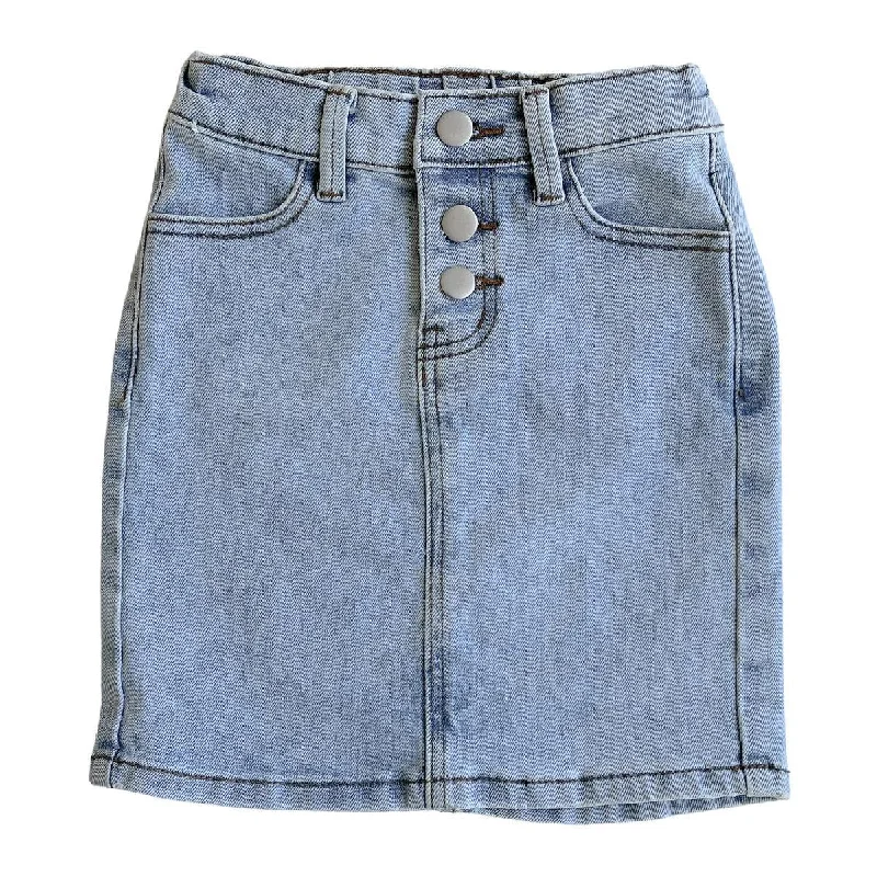 GIRLS Emmie Light Wash Denim Skirt